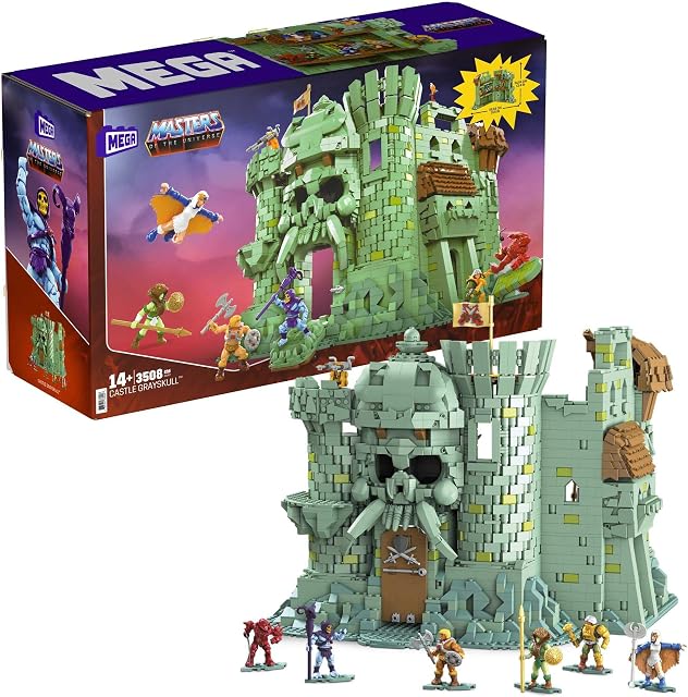 Mega Construx Ggj67 - Zestaw Konstrukcyjny Masters Of The Universe Castle Grayskull Z 3508 Klockami od 14 Lat, Wielokolorowy