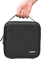 Vista 6 de RLSOCO Estuche rígido de transporte compatible con XGIMI Elfin Mini proyector portátil (solo funda), Negro -, Moderno