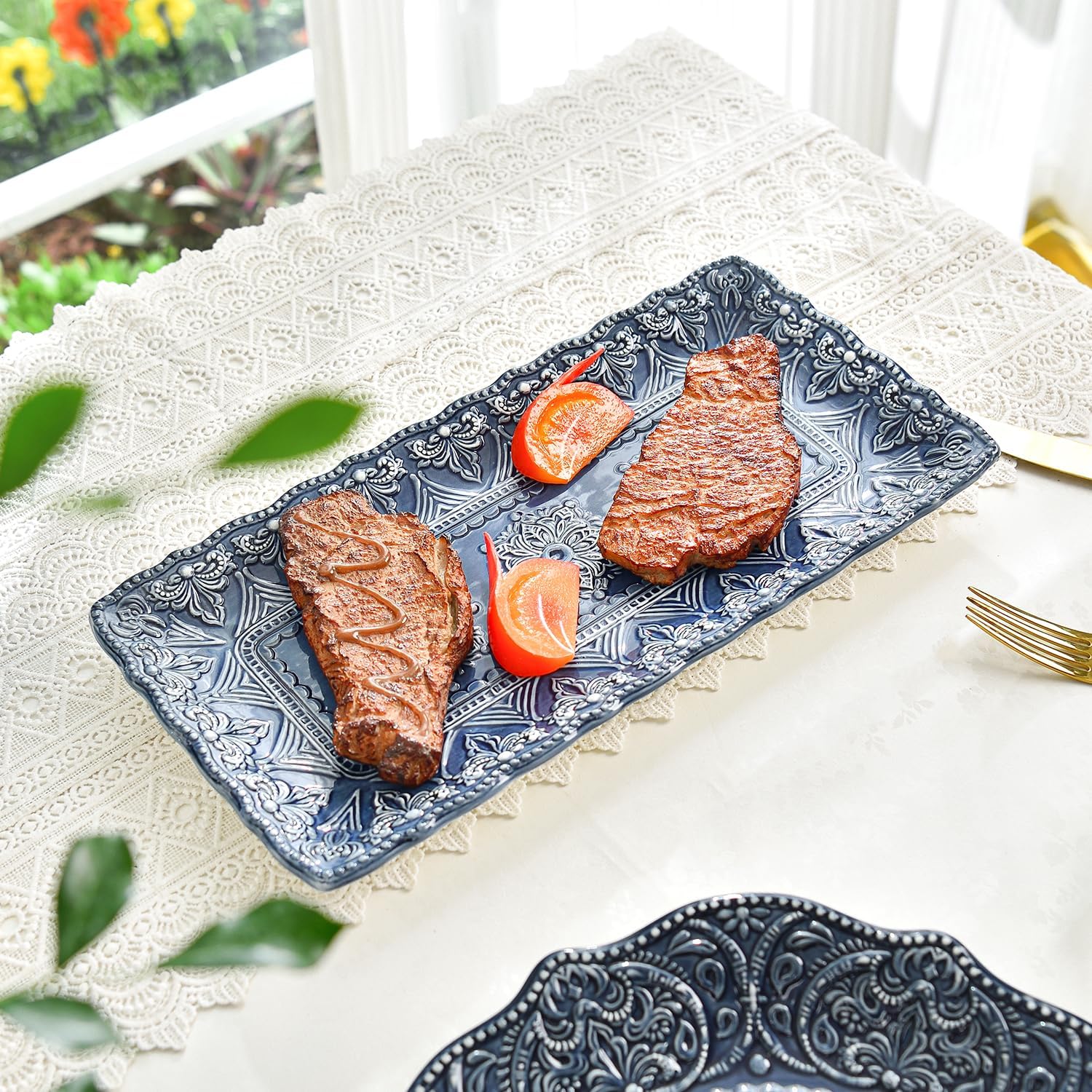 Sungmor Grand Bol De Service En Verre De 31,8 Cm, Joli Bol à Fruits