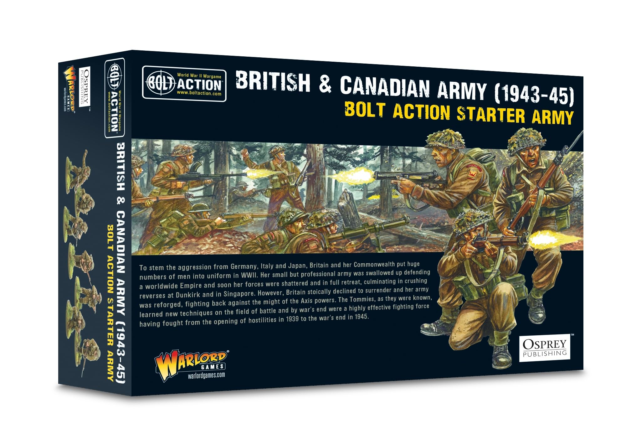 British & Canadian Starter Army 1943-45 - Warlord Games Bolt Action Miniatures