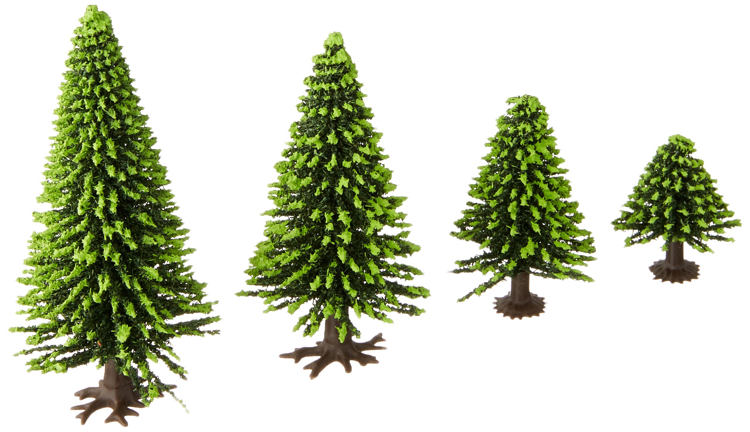 Noch 32825 3.5-9 cm Model Spruce Trees (25-Piece), Dunkelgruen