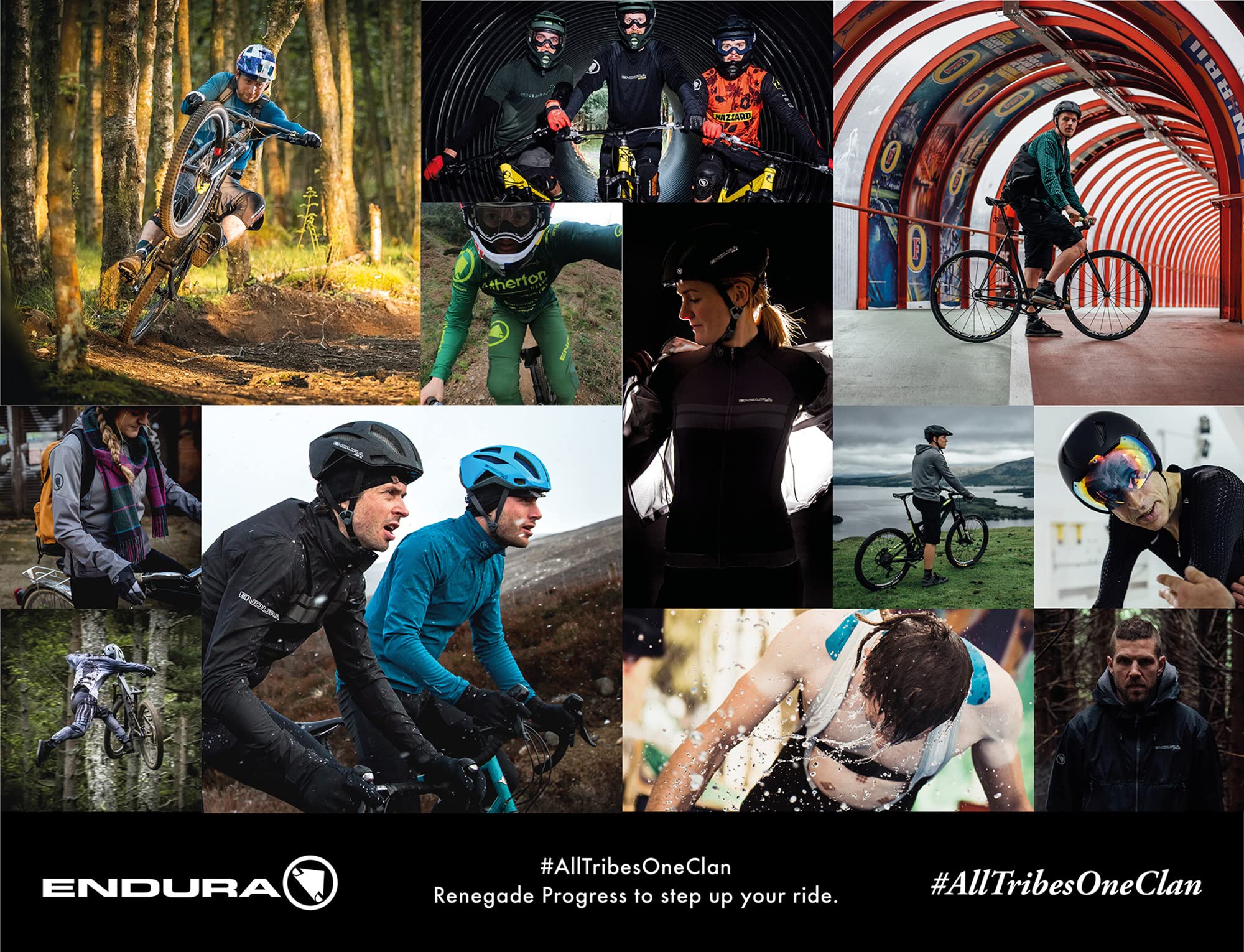 ENDURA Padded II Liner para Hombre, Negro, XXL