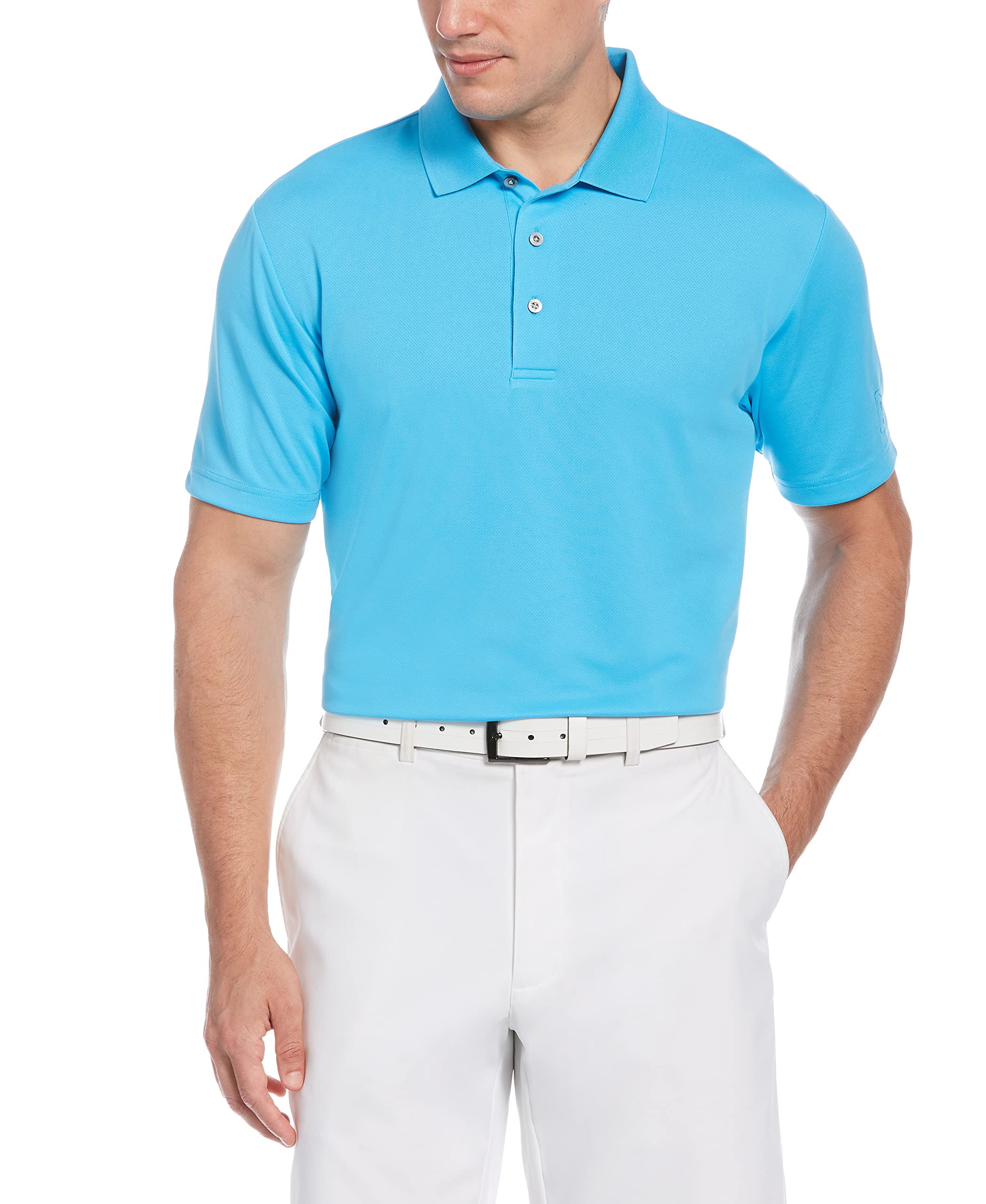 Pga Tour Mens Edge Collar Polo Shirt Green Size Small 1 main image 0