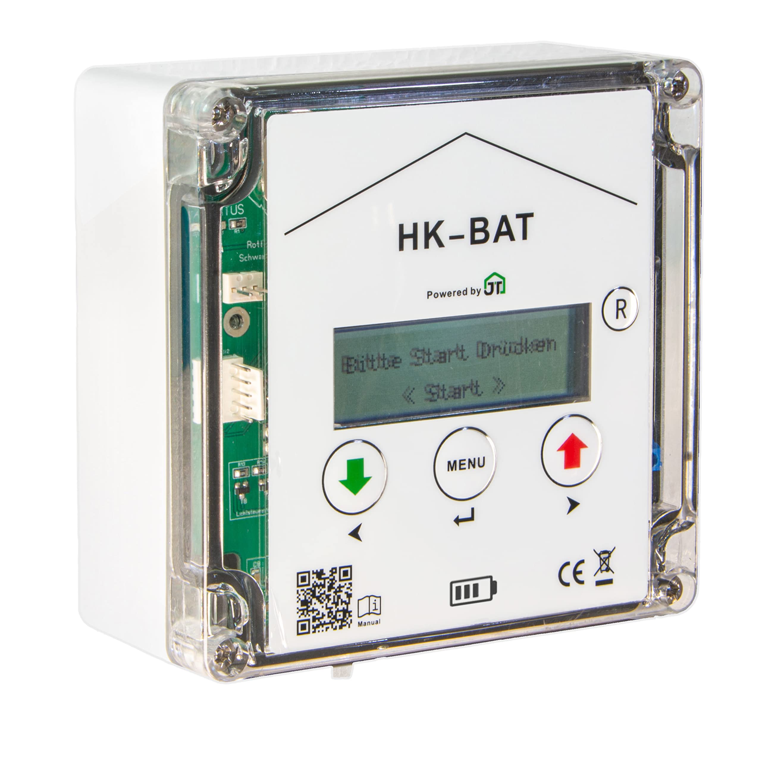 JOSTechnik Klappensteller für Hühnerklappen Batteriebetrieb HK-BAT + Steuerung für Anlocklicht