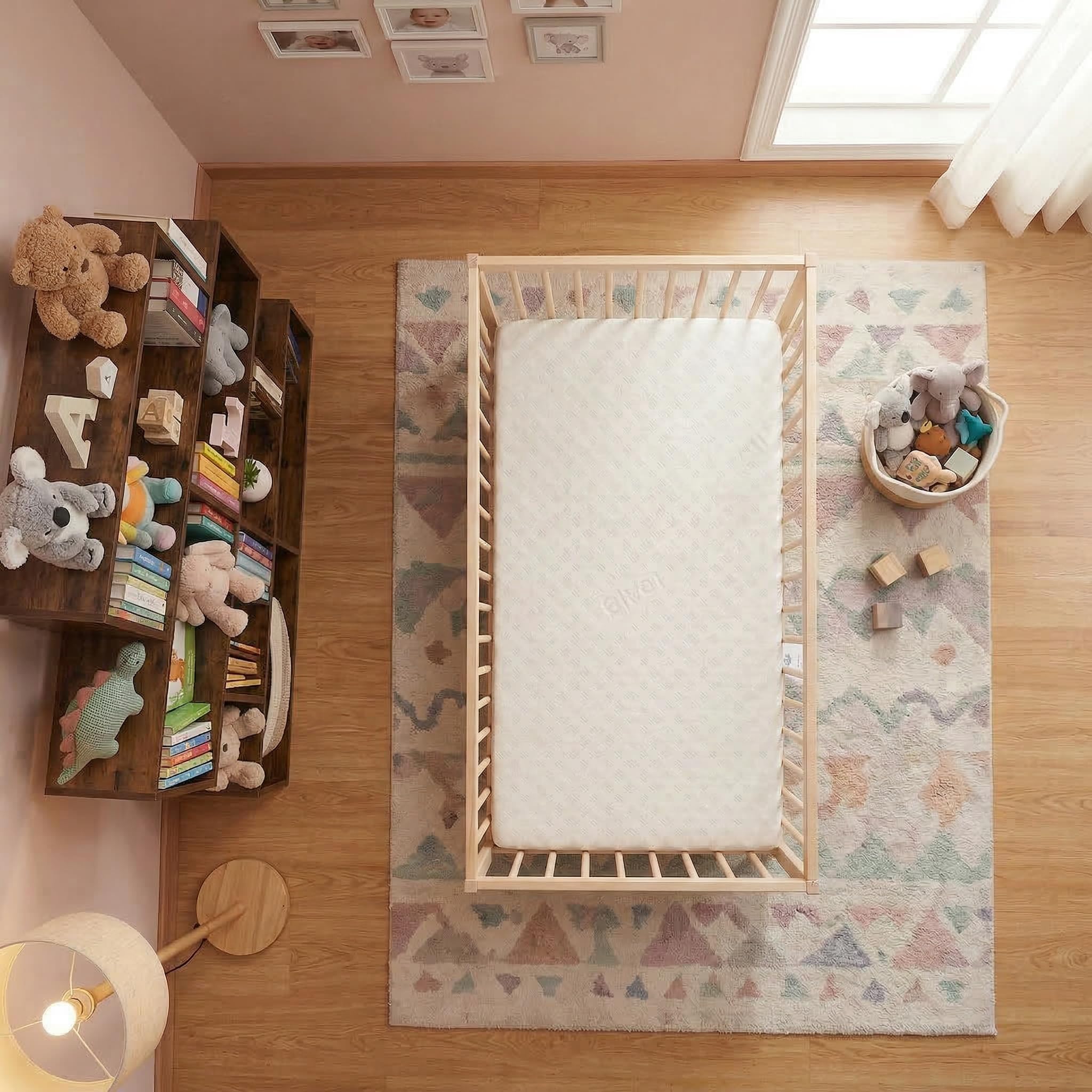 Materassimemory.eu Materasso per culla lettino BIMBO PLUS antisoffoco misura 60x120 cm alto 11 cm con rivestimento sfoderabile e lavabile in lavatrice con guanciale antisoffoco in omaggio.