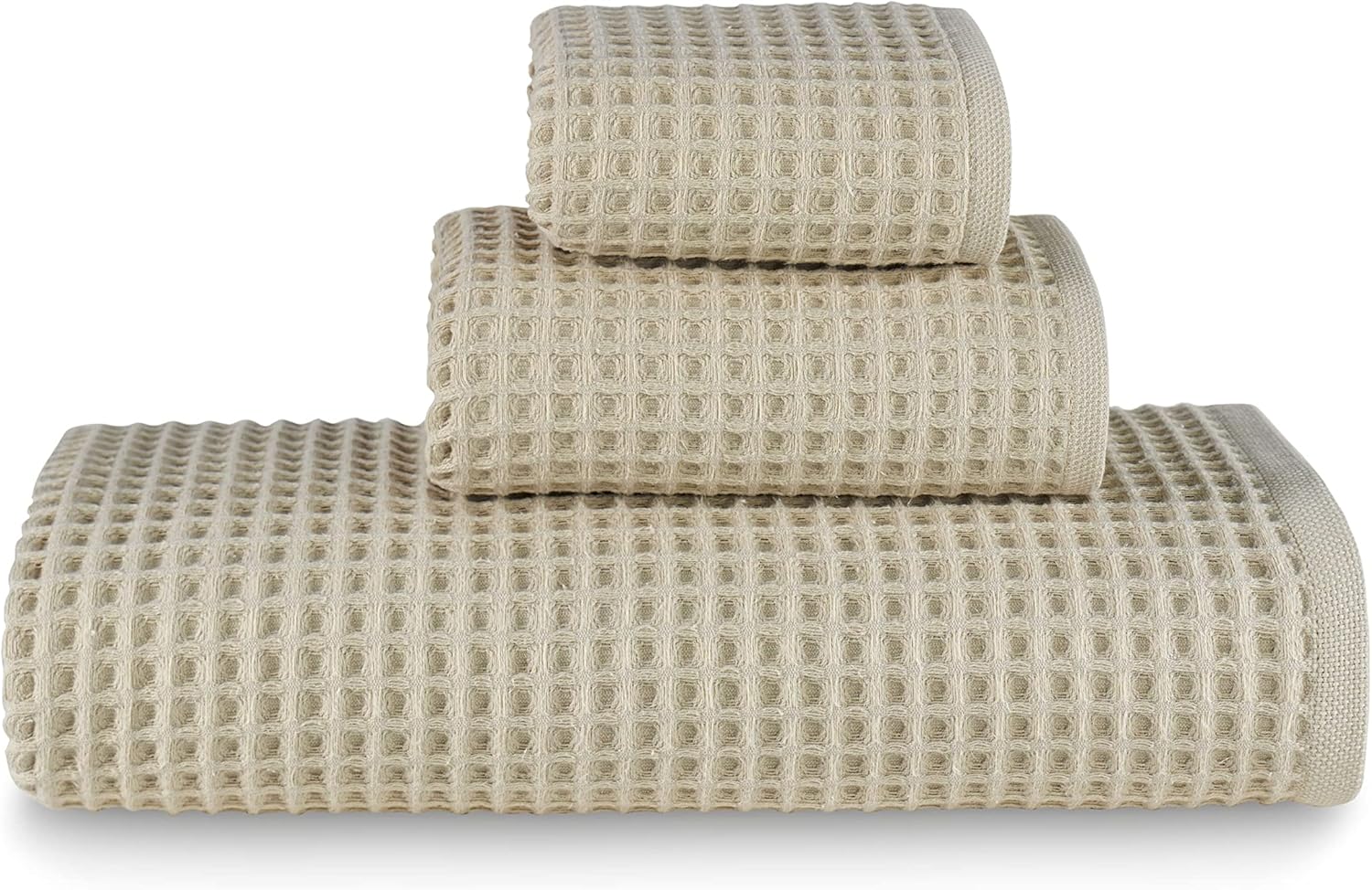 Amazon.com: sea me at home Waffle Bath Sheet Set, 100% Turkish Cotton, Includes 1 Bath Sheet, 1 ...