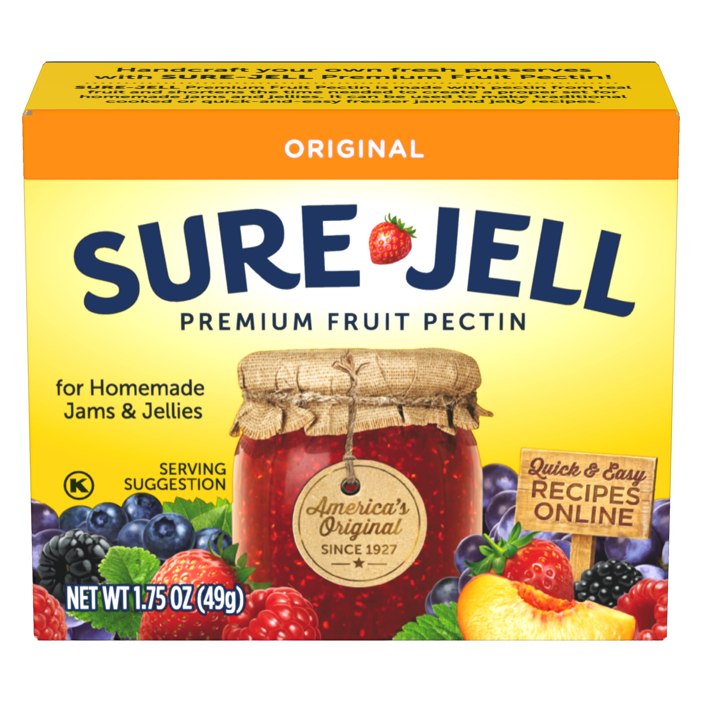Sure-Jell 100% Natural Premium Fruit Pectin 1.75 oz - PACK OF 3