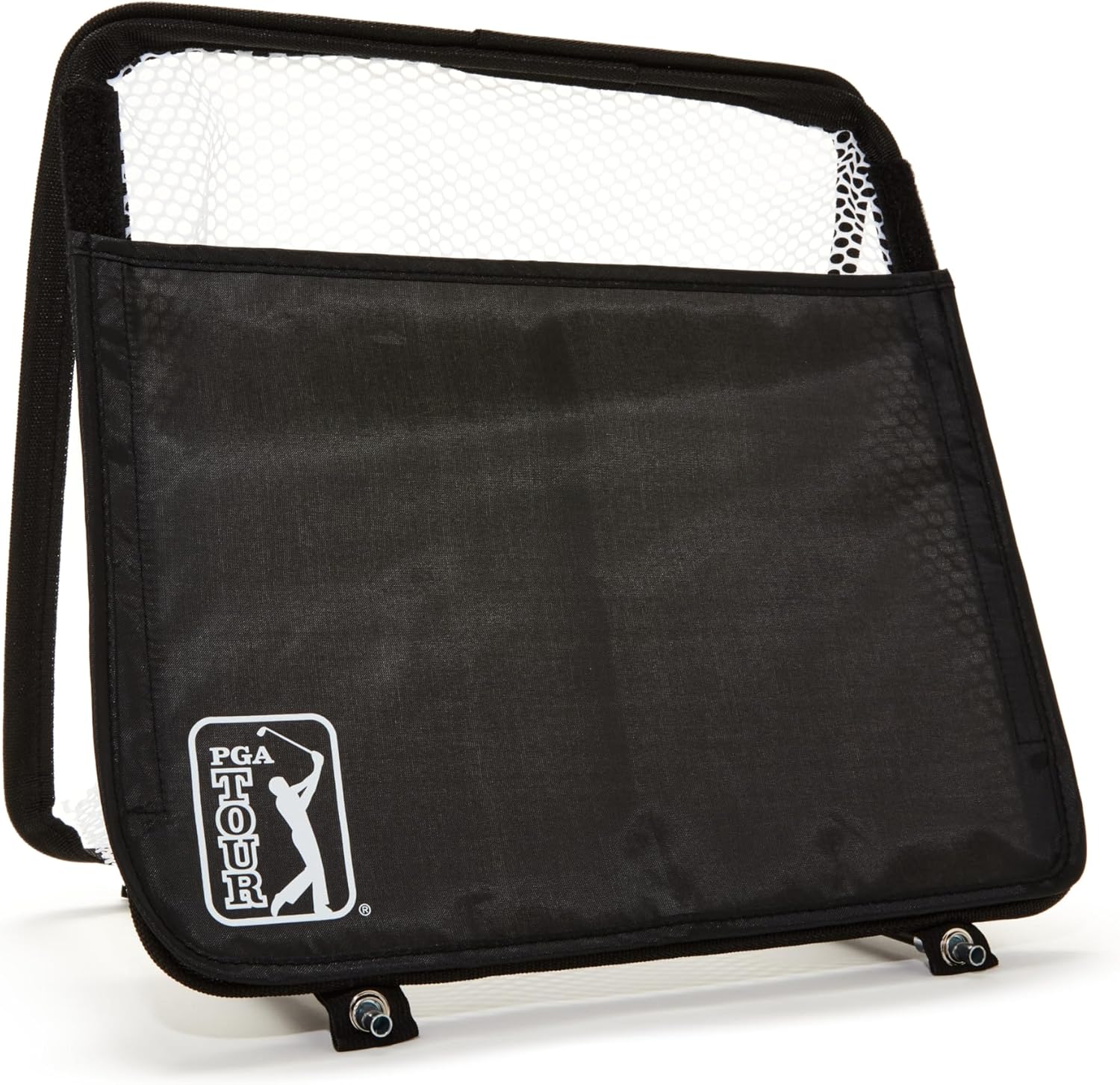 PGA TOUR Golf Chipping Game Set, Portable Outdoor and Indoor Hitting Net, Golfing Accessories, Caviar, One Size