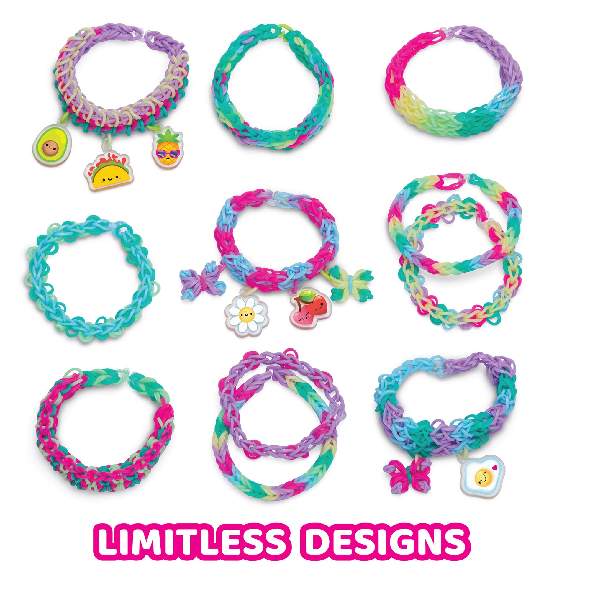 Bead Loom Cheap 600 Pieces Rainbow Rubber Loom Band DIY Bracelet