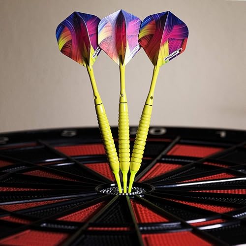 Miniatura 10 de Elkadart Dardos de punta suave neón con estuche de almacenamientoviaje, 0.63oz