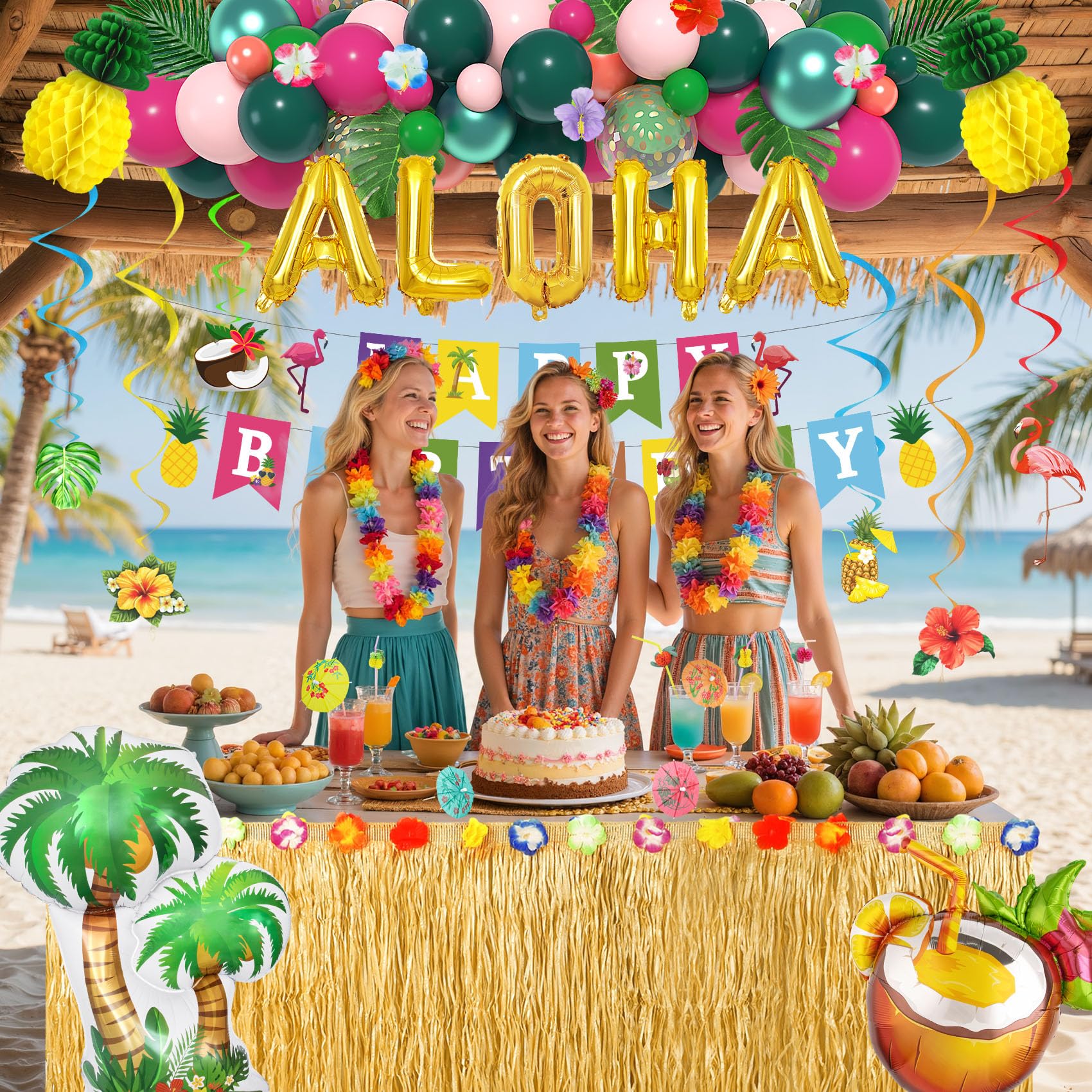 Hawaiian Luau Themed Party Decorating Ideas