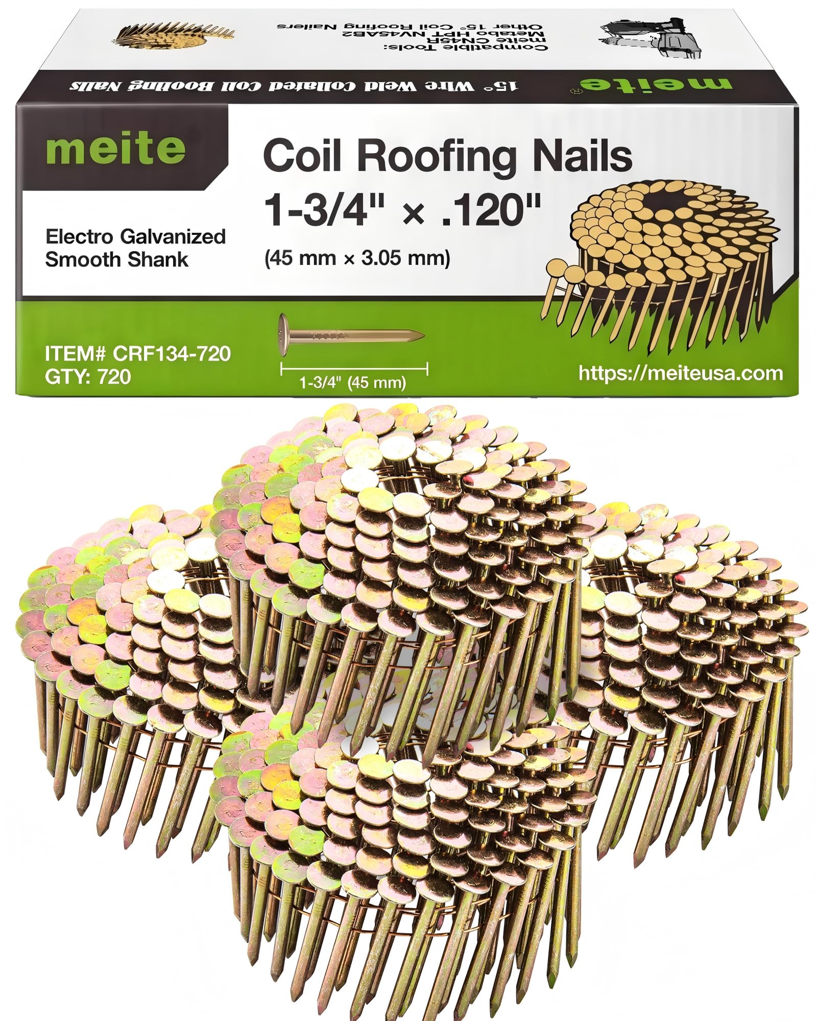 Roofing Nails - 720 Count - 1-1/4 Inch -9