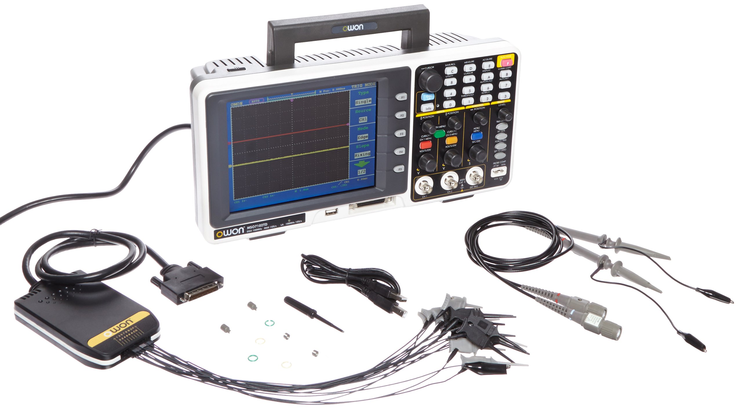 Owon MSO7102TD Series MSO Mixed Signal Oscilloscope with 16Channel