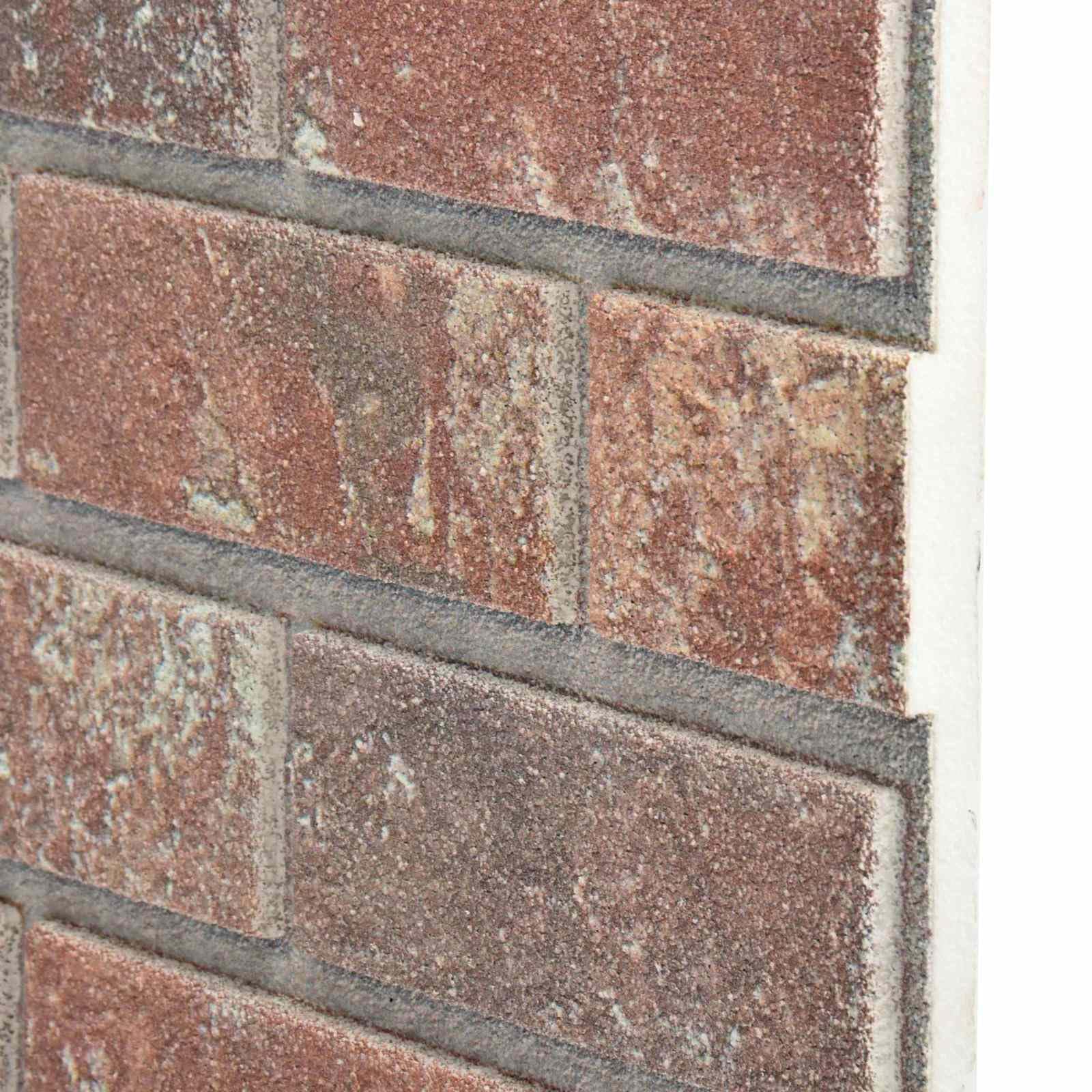 Lot de 10 panneaux muraux autocollants en mousse EPS pour salon, chambre à coucher, couloir - Aspect pierre et insonorisation - Marron foncé et gris - 100 x 50 cm