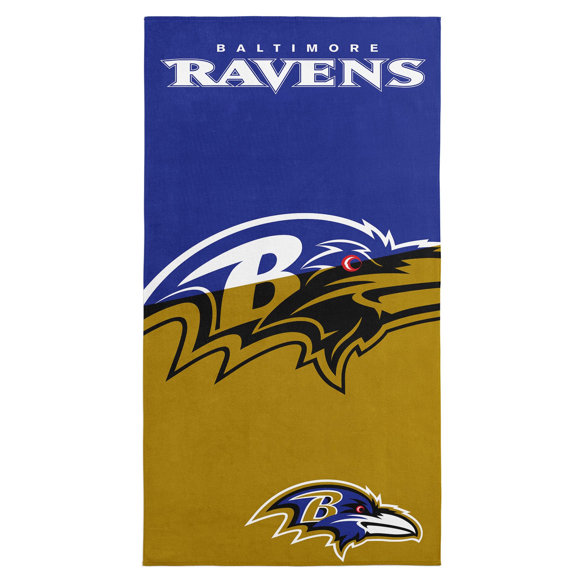 Northwest NFL Baltimore Ravens Microfiber Beach Towel, 30 x 60 Inches – Quick Dry, Sand Resistant, Lightweight, Highly Absorbent, Incisor Design