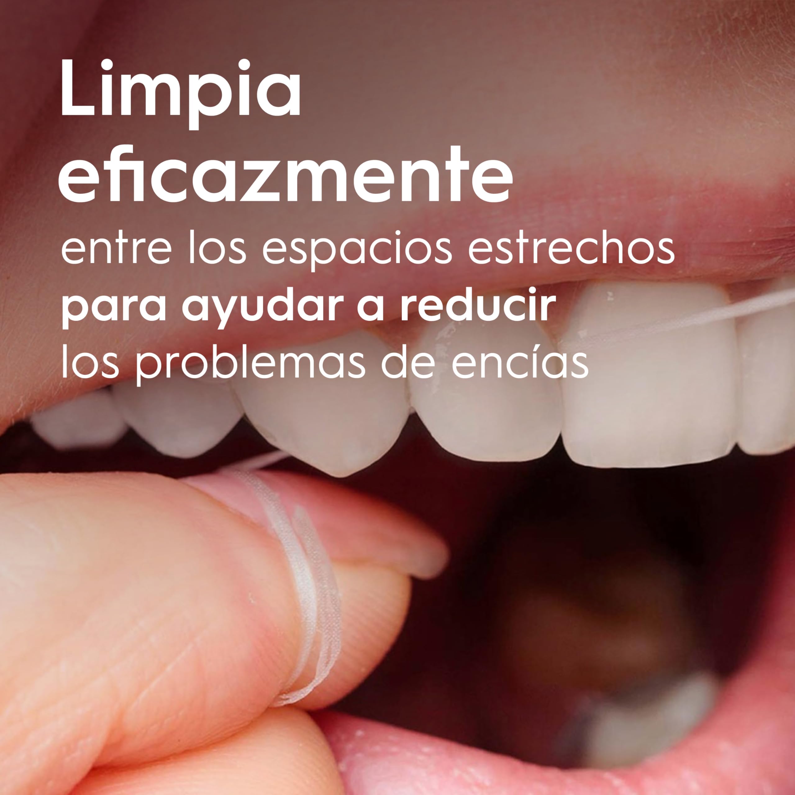 Hilo Dental Oral-B Essential Floss - Elimina la Placa - Seda Dental con Cera para Espacios Reducidos - Resistente al Desgaste - Sabor Menta [volumeloc]]m Roll — view 4