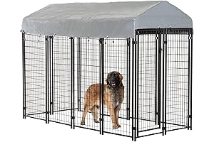 BestPet 8 x 4 x 6 Ft Dog Kennel Outdoor Dog Pen...