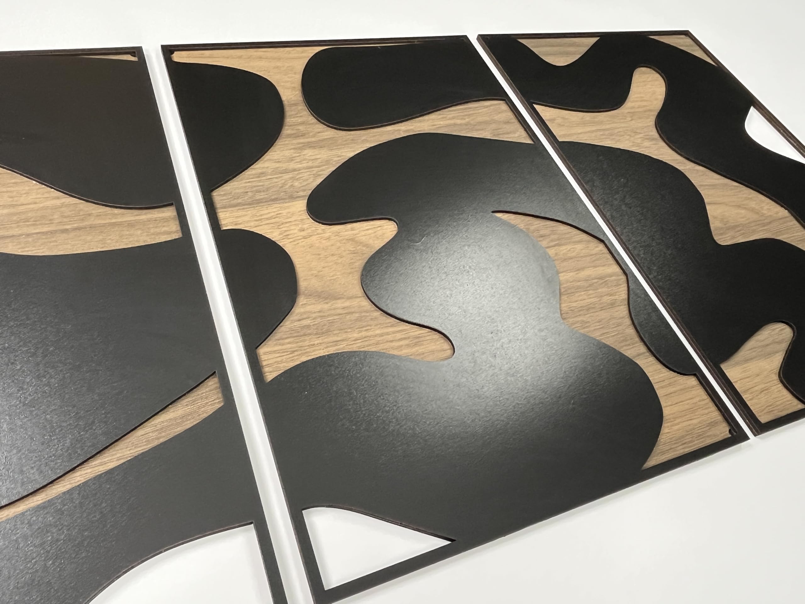Einzigartige Wanddekoration mit moderner Holzwandkunst, abstrakte Holzwandpaneele mit neutraler und erdfarbener Textur, Boho-Heimdekoration, Geschenk für Wohnzimmer und Schlafzimmer