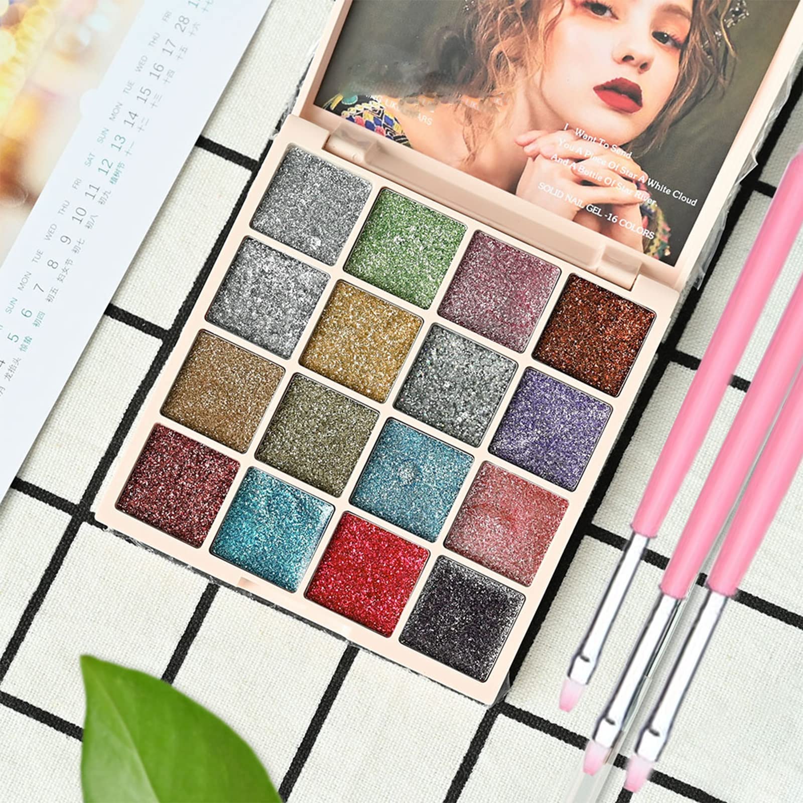 AISEELY 16 Colore Solido Nail Gel Polish Palette Mud Painting Gel Set Per Nail Art Design Semi Permanente UV Gel Vernice di Lunga Durata No Flowing Nail Gel Polish Solid (8 Twinkle Galaxy)