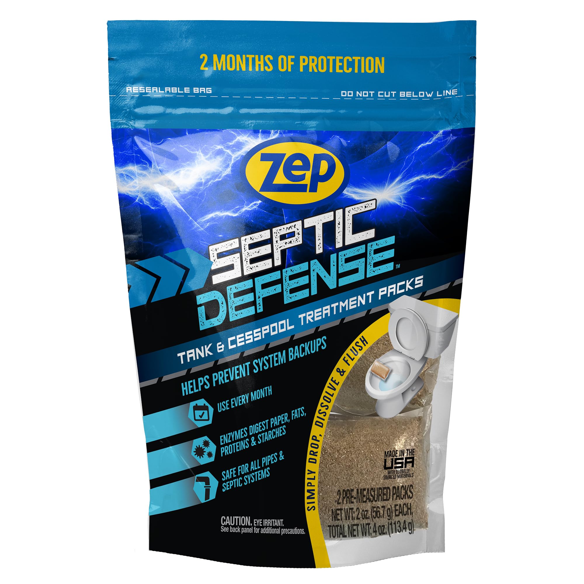 Amazon.com: Zep ZSTP6-6-pack Concentrated Septic Treatment (Case