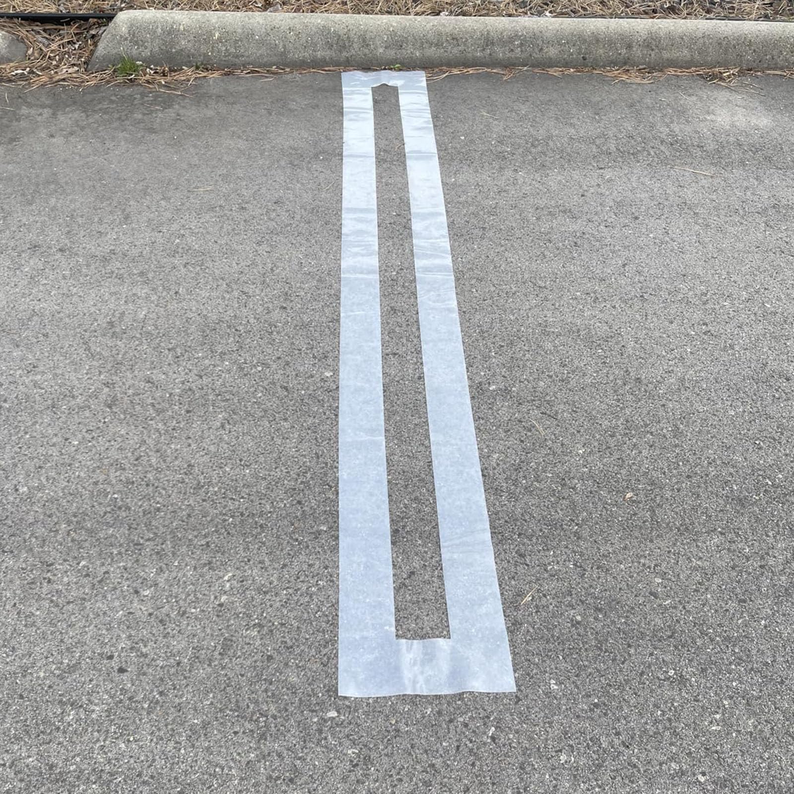Gerade Linien Vorlage Pflaster Malerei Tragbares Straßenmarkierungswerkzeug Sprays Farbe Falten