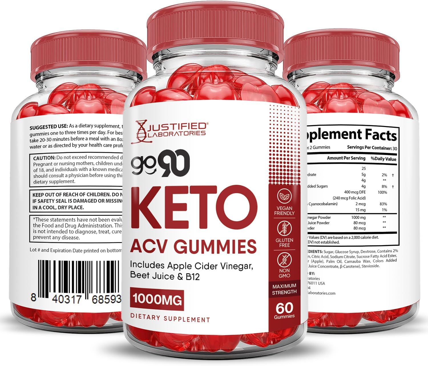 (2 Pack) Go 90 Keto ACV Gummies Advanced Formula 1000MG Go90 Keto Gummies Apple Cider Vinegar Formulated with Pomegranate Beet Juice Powder B12 Vegan Non GMO 120 Gummys