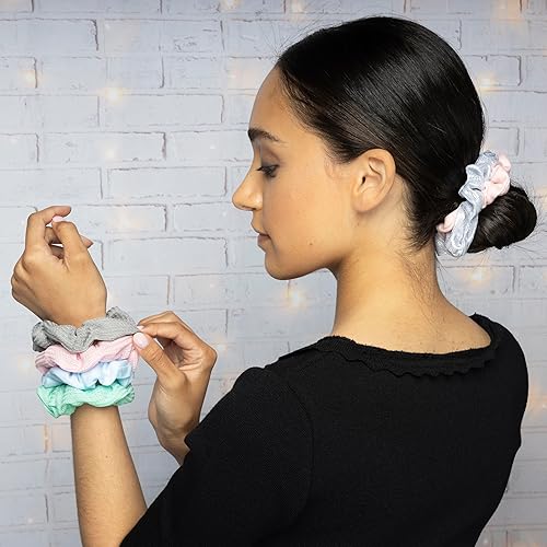 Miniatura 10 de Conair Scunci The Original Velvet Scrunchie para mujeres y niñas, colores surtidos, 20 unidades