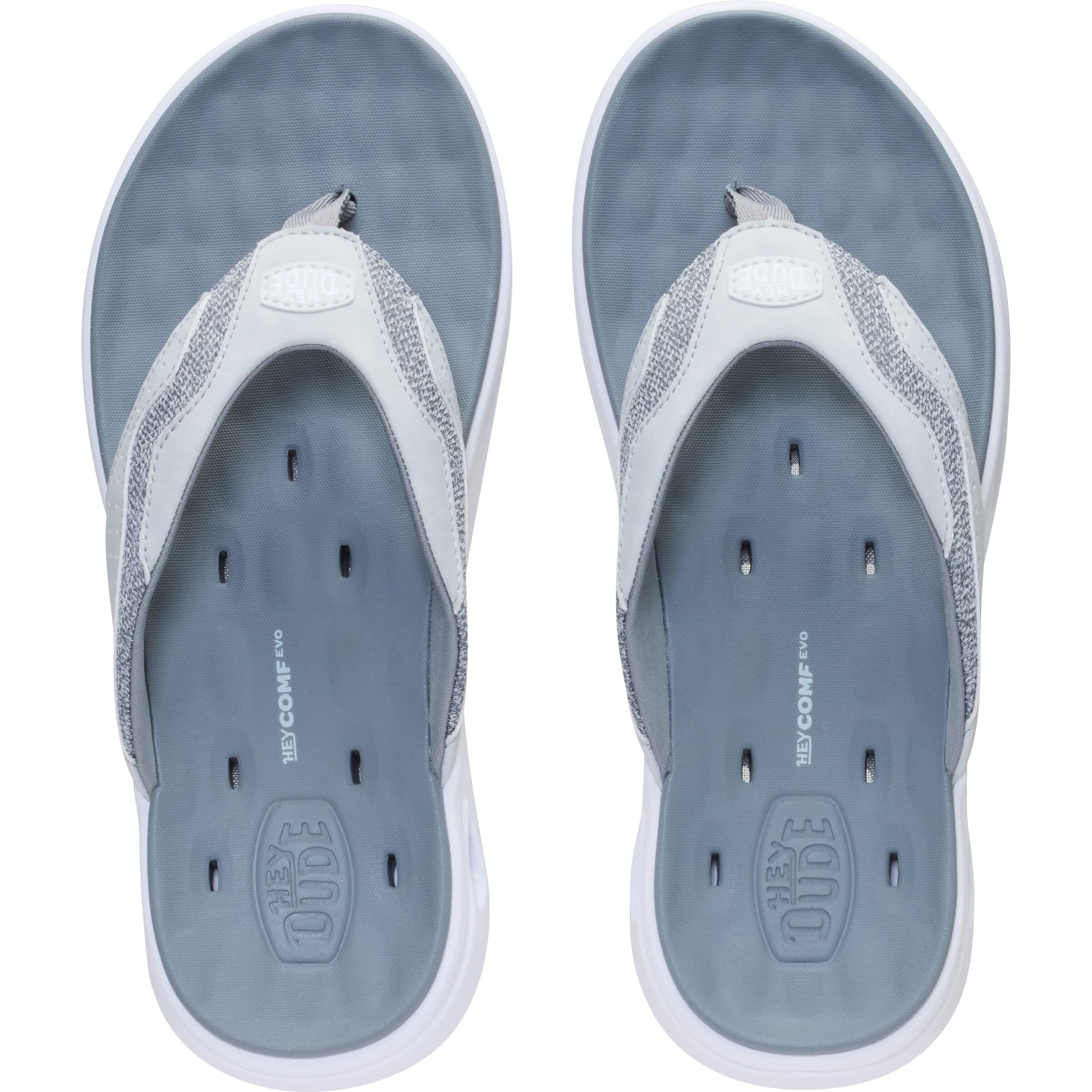 HEYDUDE Men's Hey2O Flip Flop Mesh Sandal | Water Friendly Flip Flops with Drainage Outsole and Quick Dry Upper - 5