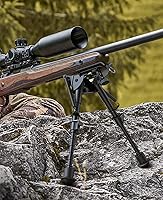 Vista 6 de CVLIFE Bípode de rifle de fibra de carbono de 6-9 pulgadas, bípodes pivotantes inclinables para rifles con adaptador compatible con bípode giratorio