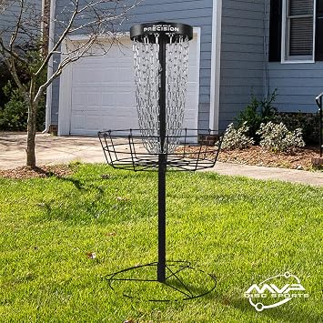 MVP Disc Sports Black Hole Precision 12-Chain Portable Disc Golf Basket Target