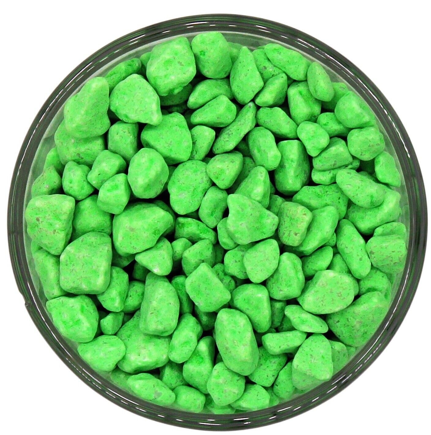 B2C Fluorescent Aquatic Gravel - Premium Natural Bottom Fish Tank Stones Vibrant Colour *** HOMGE GARDEN AQUARIUM *** (2.5, Green)