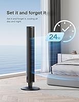 Vista 6 de Pelonis 42-Inch Tower Fan for Bedroom – 26ft/s, 90° Oscillating Tower Fan with Remote Control, LED Display – Floor Fan for Indoors with 6 Speeds, 4