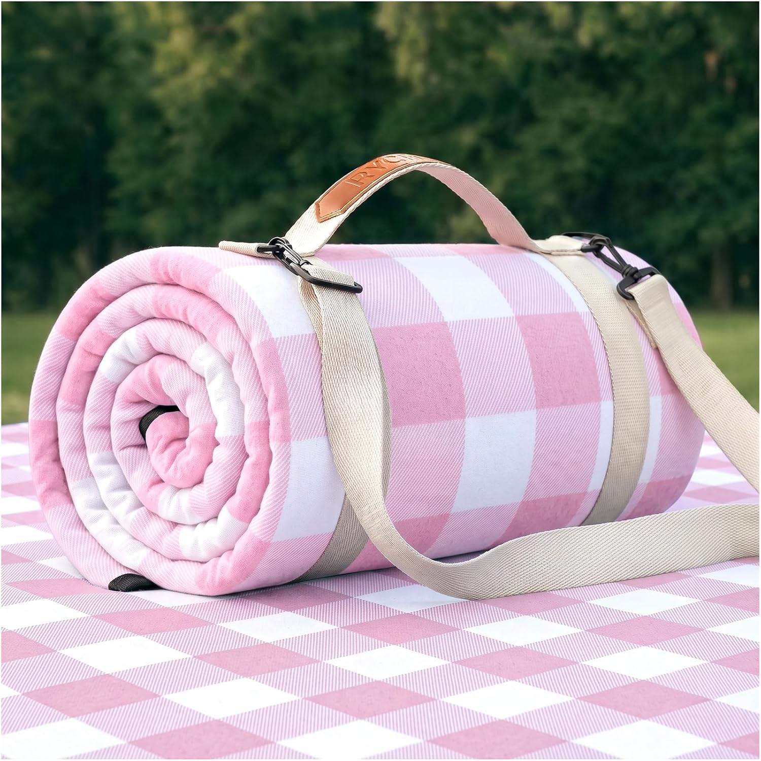 RYCHIC Waterproof Picnic Blanket Outdoor Camping Beach Mat Rug Extra Large Foldable Car Essential Roadtrip Gadget Rv Accessories Glamping Tent Gear Must Haves Hiking Backpacking Necessities Gift