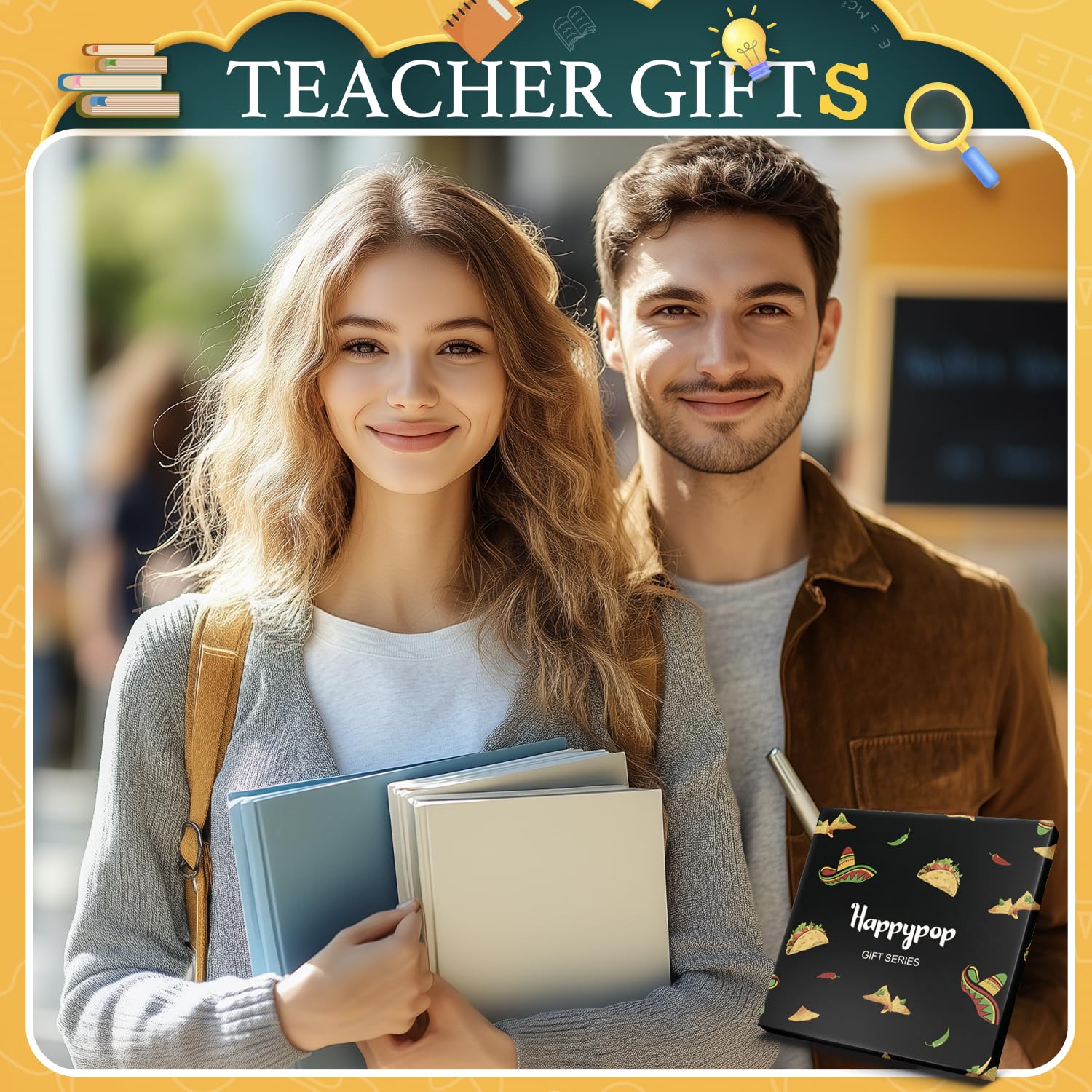 HAPPYPOP Appreciation Gifts for Women Men - Principal Boss Teacher Coach Coworker Socks