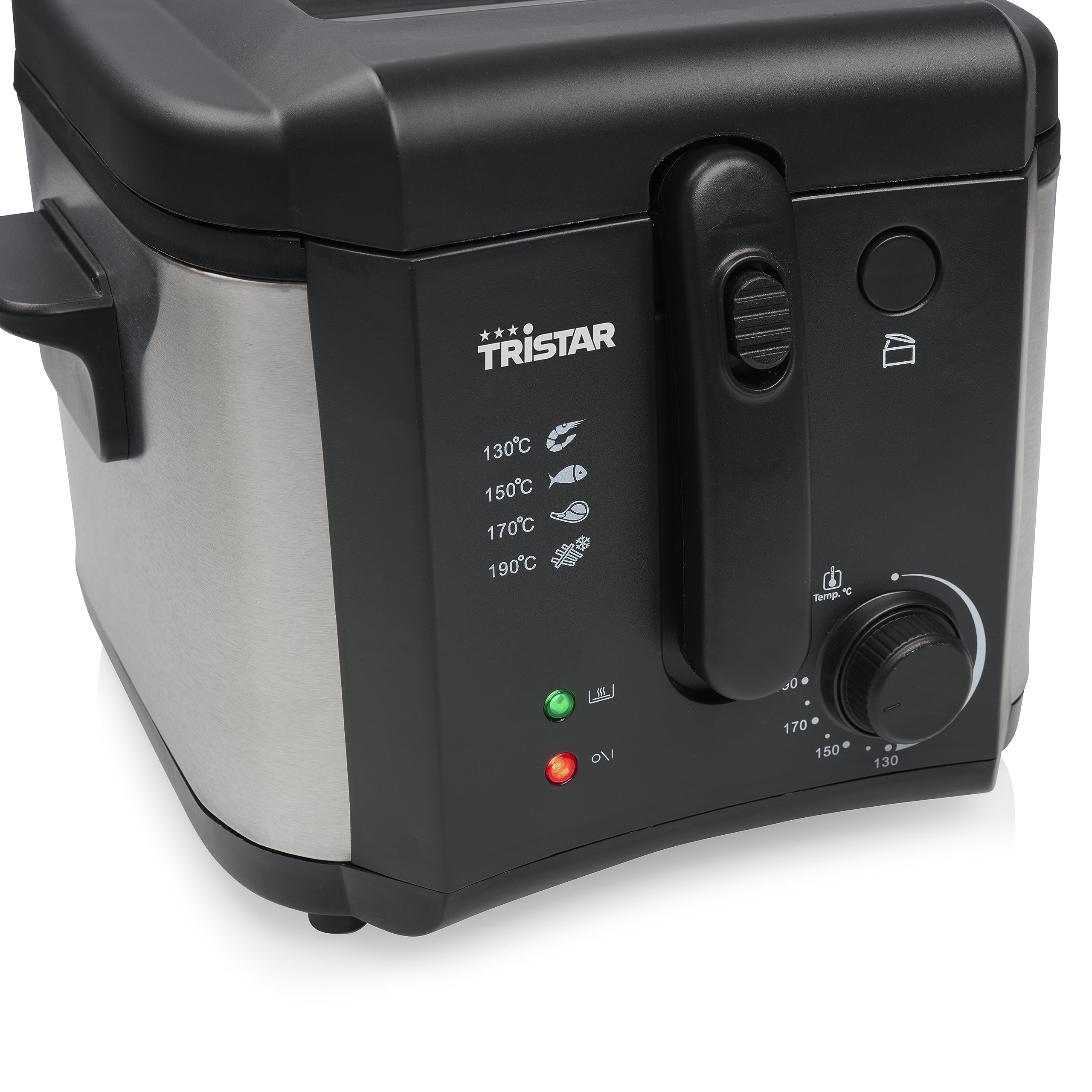 Friggitrice Tristar - Volume 2,5 L - Maniglia pieghevole - Maniglie Cool Touch - 1600 W - FR-6878
