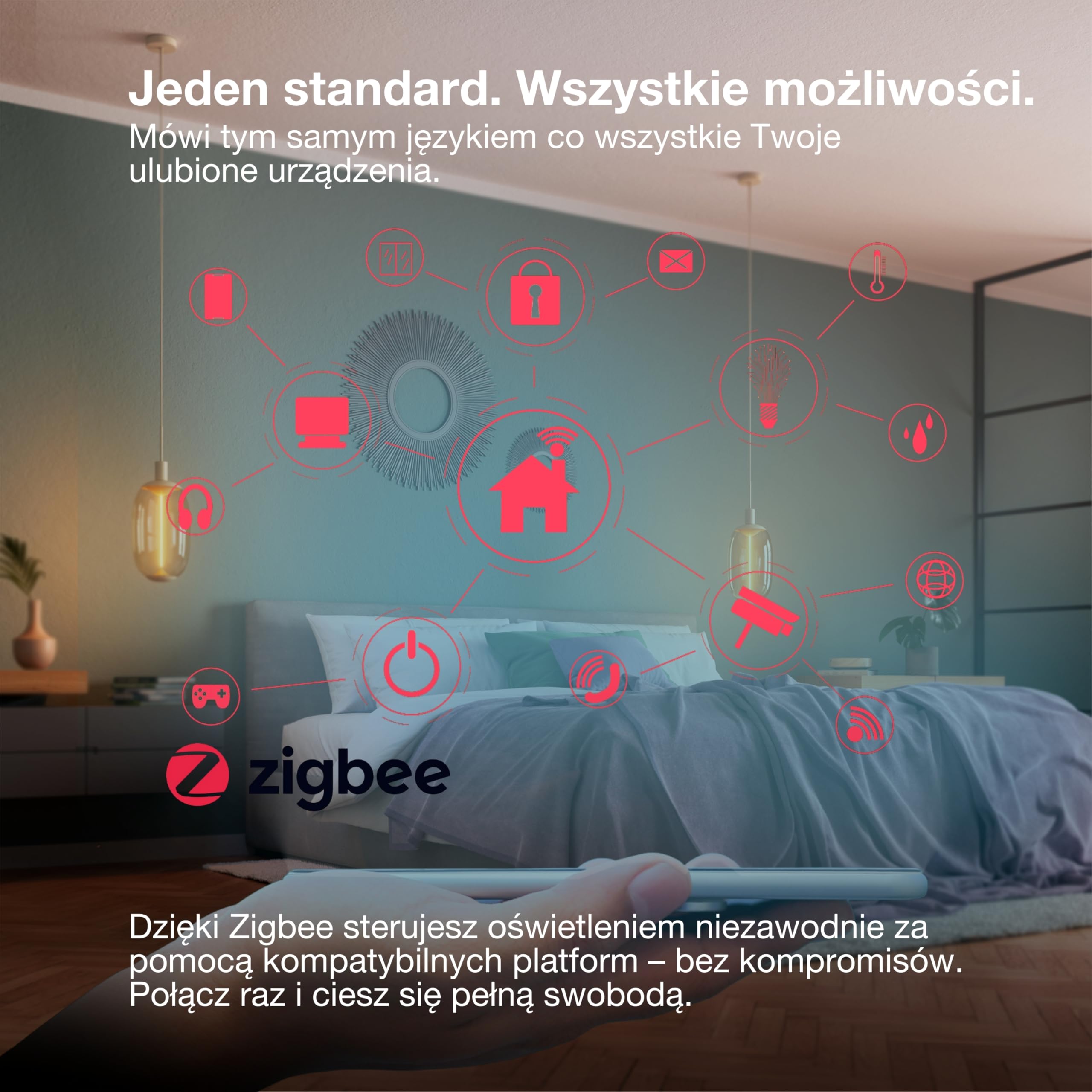 OSRAM Żarówka LED SMART B40 w kształcie świecy E14, 4,9 W ZigBee 3.0, regulowana barwa biała 2700–6500 K, ściemnialna, sterowanie aplikacją, Alexa,4-Pack