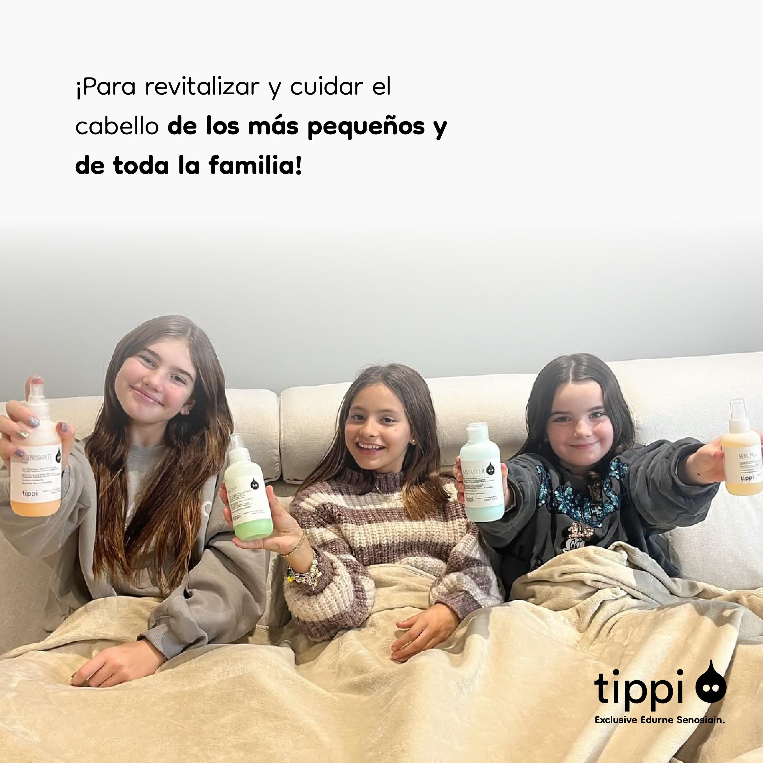 Desenredante Spray TIPPI by Edurne Senosiain Desenredante Spray para Cabello, Sin Parabenos, Sin Siliconas, Vegano 250ml,