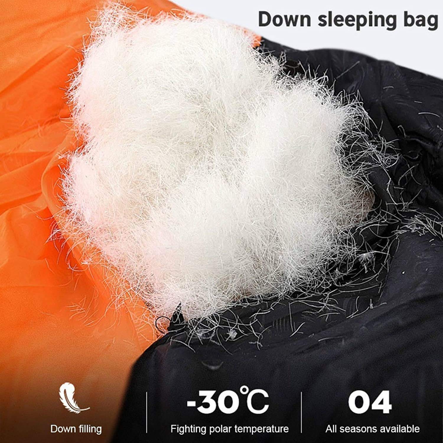 Borsa a Pelo Lungo, Borsa a Pelo Impermeabile da Campeggio Portatile Ultraleggero con Sacco a Compressione per Adulti, Adolescenti, Bambini (Color : Red)