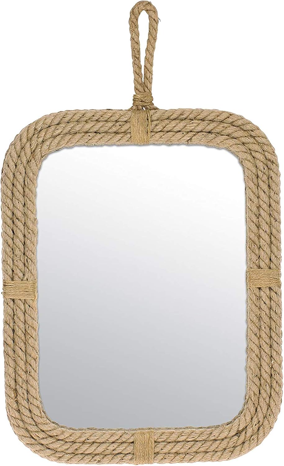 Amazon.com: Stonebriar Vertical Rectangle Rope Mirror for Wall, Unique ...