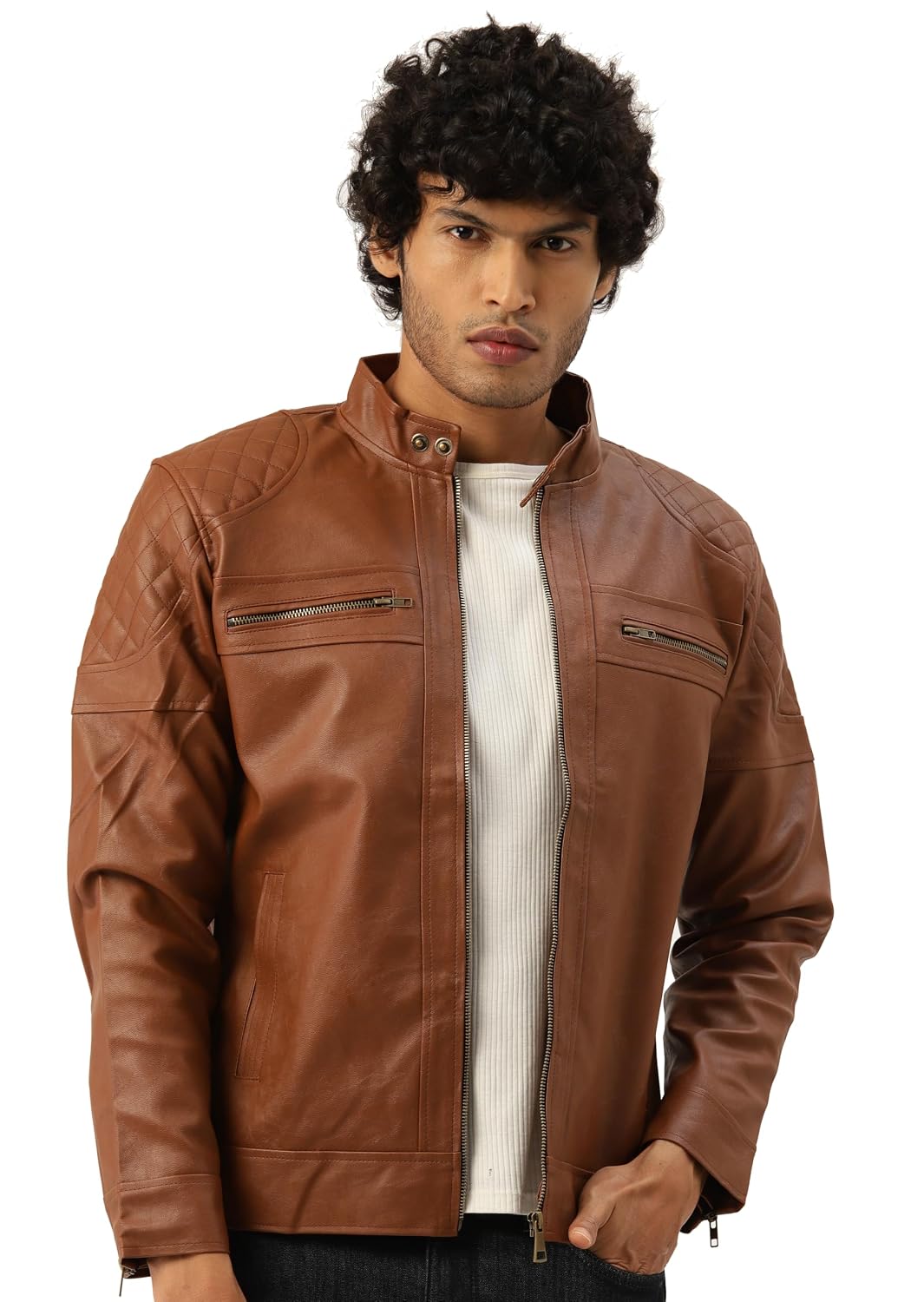 Leather Retail Biker Brown Jacket for Men(LRM38BR) - Review, Price and Buying Guide