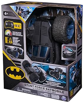 アメコミ remote control tethered batmobile Amazon.com: DC Comics, Batman Stunt Force Batmobile, Indoor