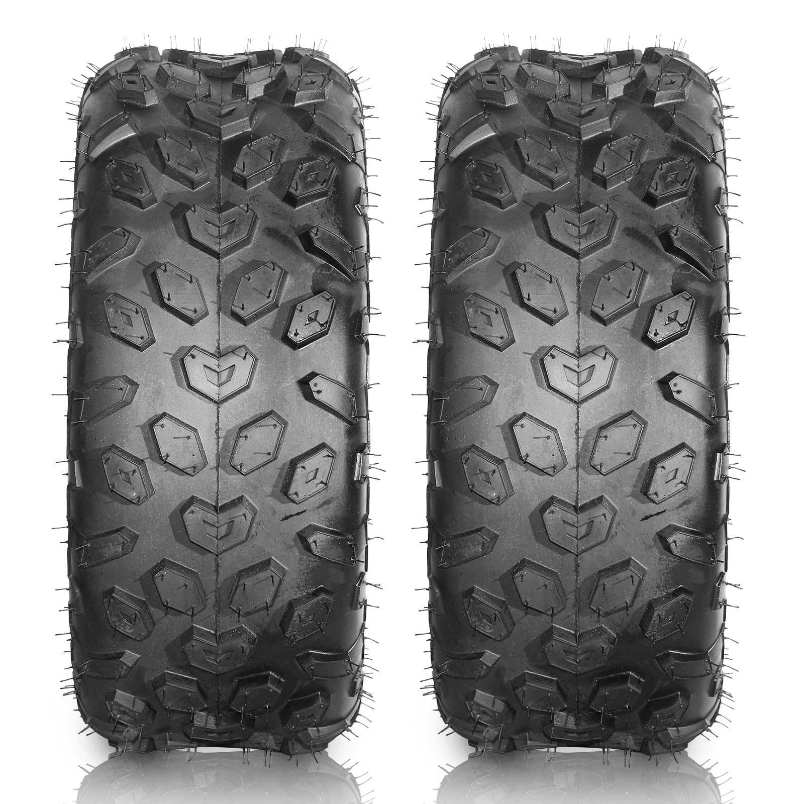19x7-8 ATV UTV All Terrain Tires 4PR Tubeless Set Of 2 19x7.00-8 ATV ...