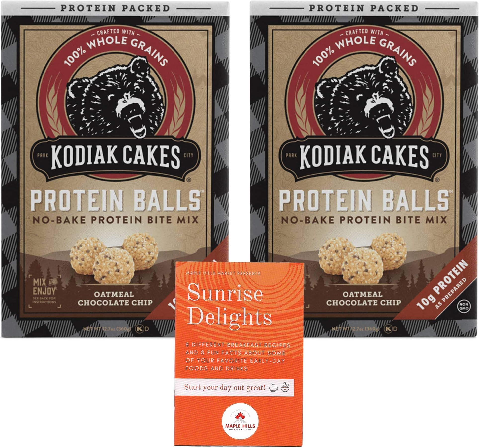 Amazon.com: Kodiak Cakes No-Bake Protein Balls - 2 Boxes of Oatmeal ...
