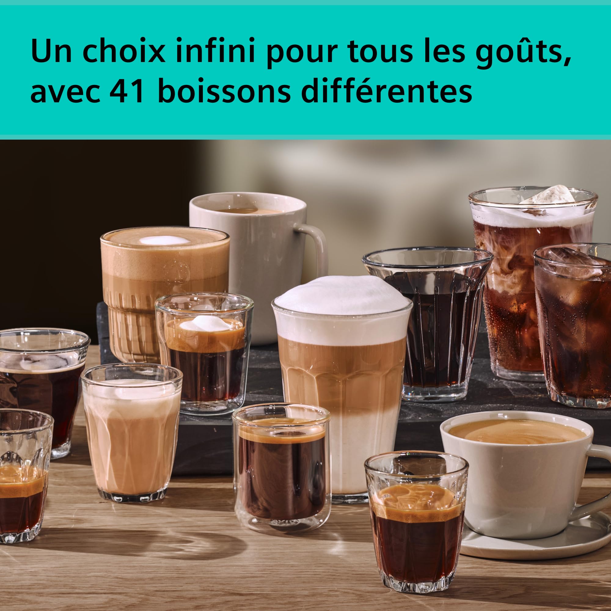 SIEMENS Machine à café entièrement automatique, EQ700 iAroma, écran tactile, récipient à lait intégré, chauffe-tasses, Cold Brew et Slow Brew, application Home Appliances, inox/noir, TQ727E03