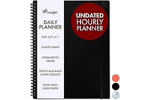 Ensight Undated Large Daily Planner 2021, 8.5 x 11 with 200+ Daily Pages