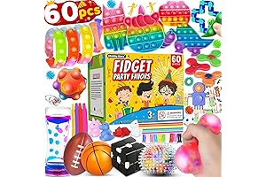 (60 Pcs) Sensory Fidget Toys Pack for Kids 3-5 4-8 8-12