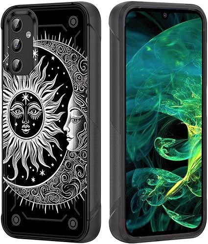 Miniatura 1 de wiaekosef Funda para Galaxy S23, resistente de doble capa de policarbonato duro y silicona suave, resistente a prueba de golpes, funda protectora