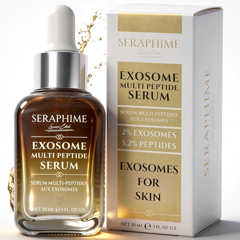 Sérum facial Seraphime com exossomos vegetais 2%, peptídeos e GHK-Cu