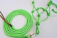 Vista 1 de Star Point Horsemanship Mini-Pony - Juego de 4 cuerdas anudadas y cable de 8 pies con cable rígido, ajustable, de larga duración, hebilla de Lima