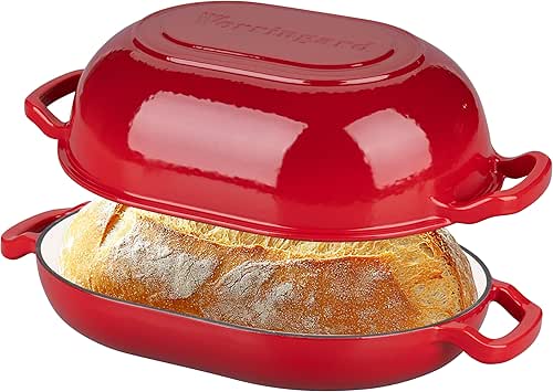 Enameled Cast Iron Sourdough Bread Oven, Dutch Oven, Loaf Cast